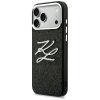 Etui Karl Lagerfeld IML Glitter KL       Diamond Logo do iPhone 17 Pro Max czarny